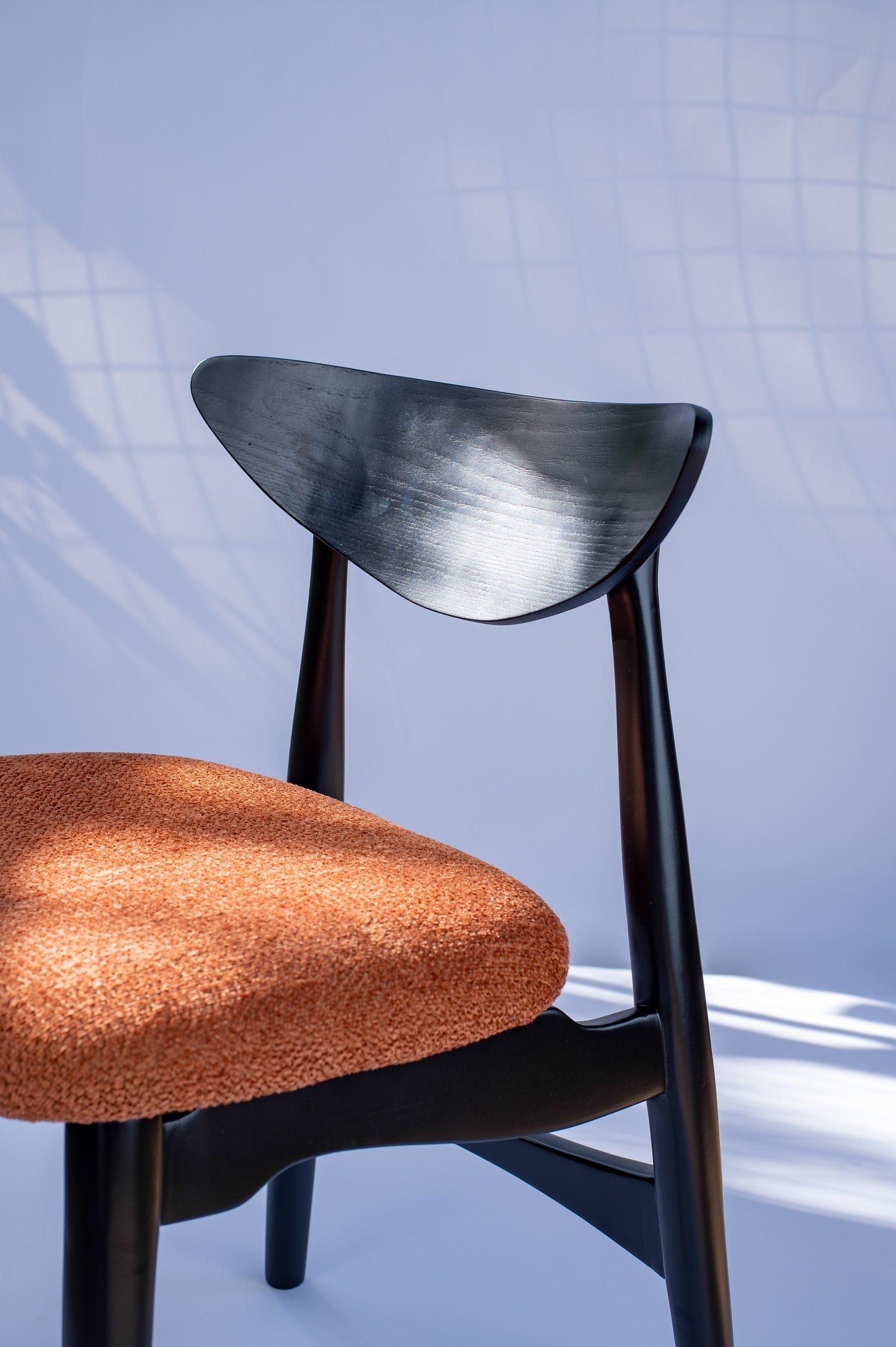 Dining Chair Hettie – Handcrafted Dining Seat (Matt Black)