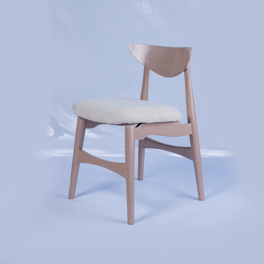 The Dining Chair Hettie – Handcrafted Dining Seat in (Beige Taupe)
