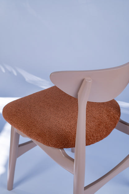 The Dining Chair Hettie – Handcrafted Dining Seat in (Beige Taupe)